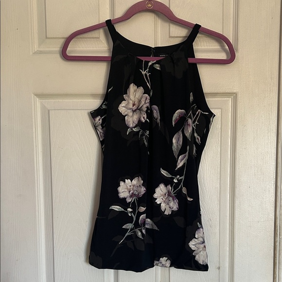 White House Black Market Tops - NWT White House Black Market matte jersey printed halter top size XS